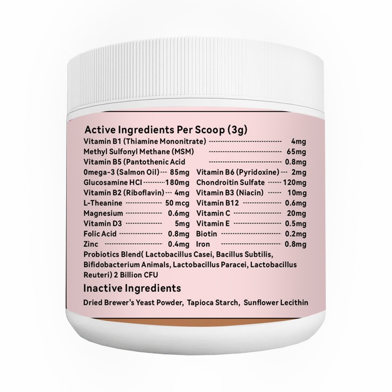 Multivitamin Mineral Powder for Dogs and Cats Daily Nutrition Immune Booster OEM Manufacturer