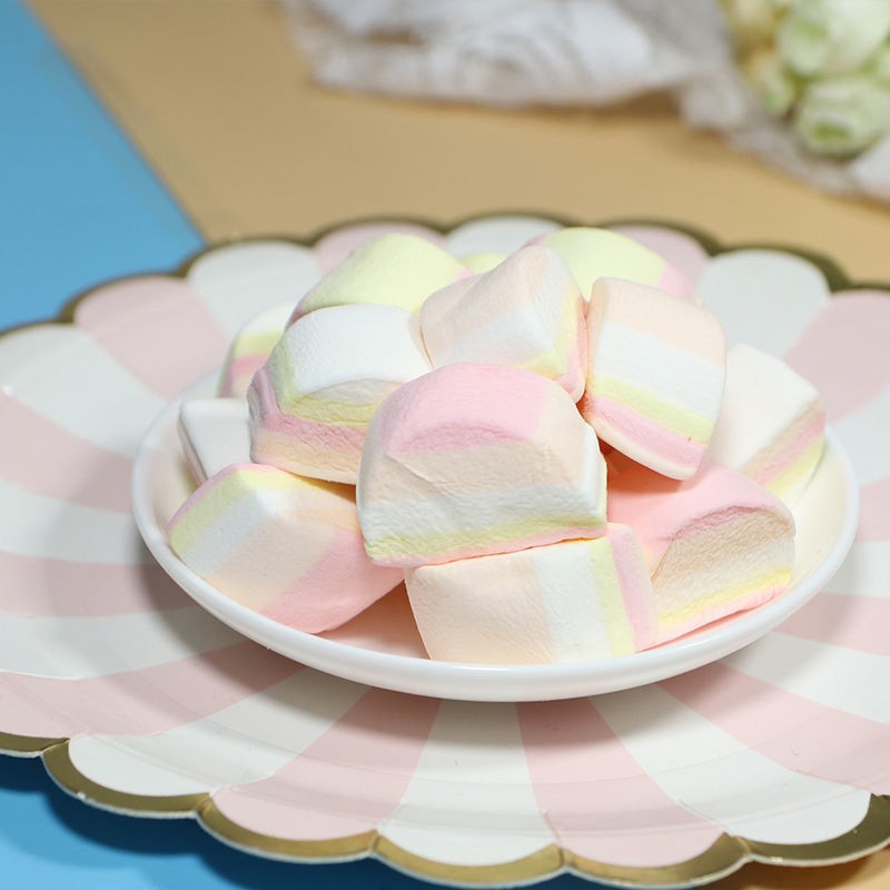 Wholesale Snack Food Cotton Candy Halal White Marshmallow