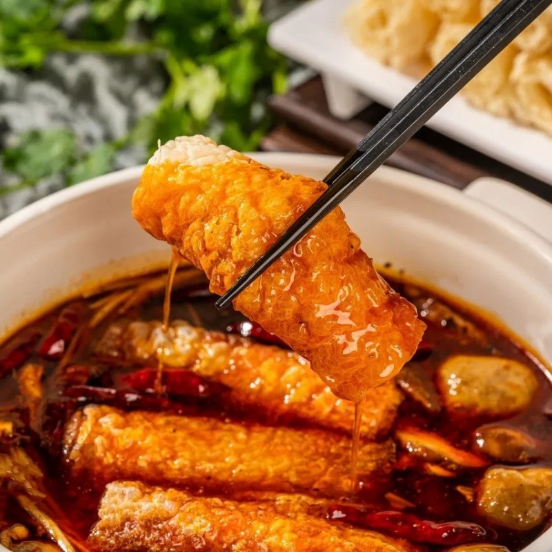 Chinese Bean Curd Sheet Vegan High Protein Yuba Dried Soybean Stick