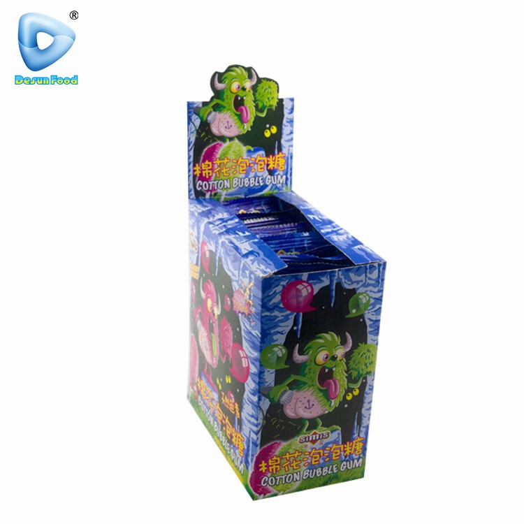 Hot Selling Wholesale Fruit Flavour Bubble Gum Marshmallow Candy