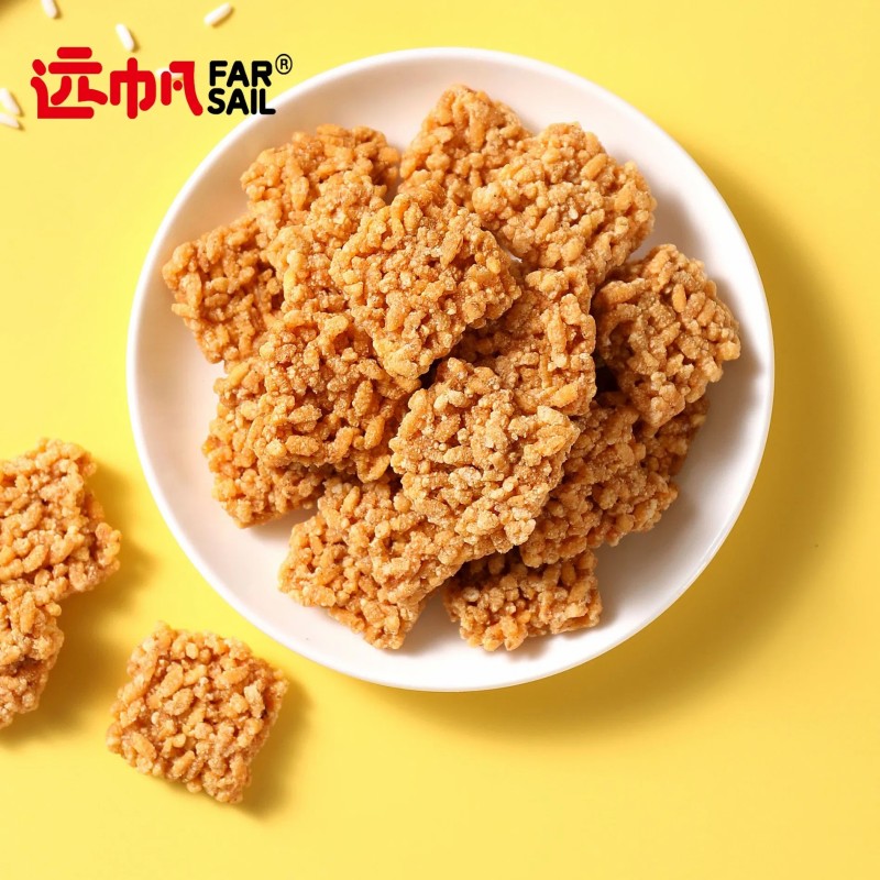 Flavorful Glutinous Rice Crispy Rice Snacks Food