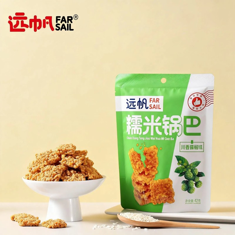 Flavorful Glutinous Rice Crispy Rice Snacks Food