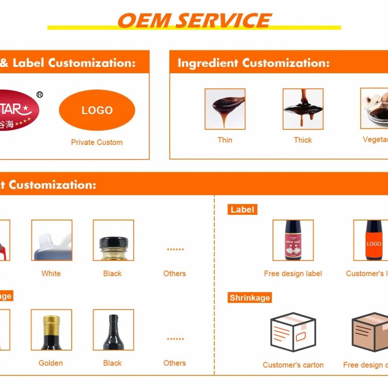 HACCP Halal Free Sample Manufacturer Bottle Seafood Oyster Sauce Seasoning