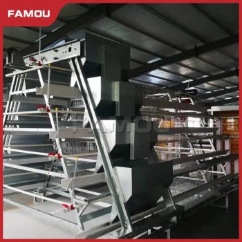 New Design Chicken Poultry Layer Farm a Type Cage with 275g Zinc Hot Dipped Galvanized Magnesium-Zinc Plated Wire Automated Trolley Feed