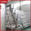 New Design Chicken Poultry Layer Farm a Type Cage with 275g Zinc Hot Dipped Galvanized Magnesium-Zinc Plated Wire Automated Trolley Feed