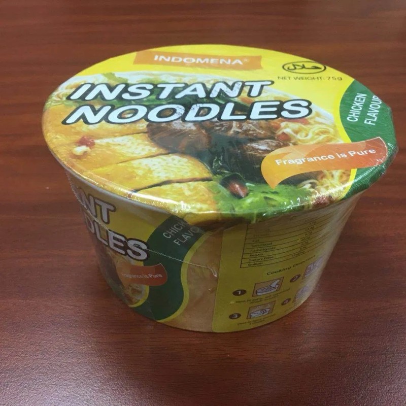 Vegetarian Instant Noodles in Bowl - No Msg, Healthy Fast Food