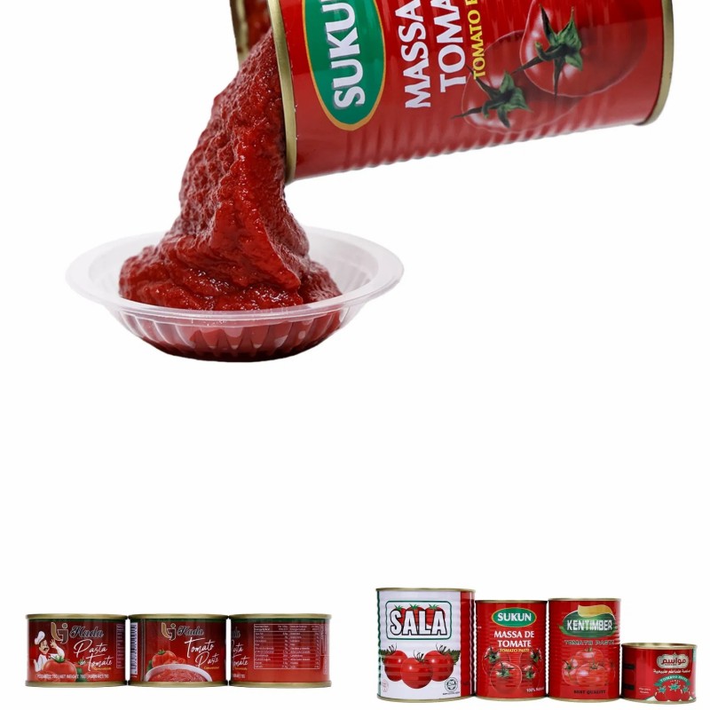 Canned Tomato Sauce Factory Price 28-30% 2025 Crop