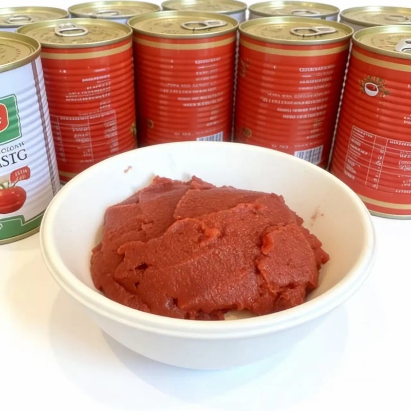 Canned Tomato Sauce Factory Price 28-30% 2025 Crop