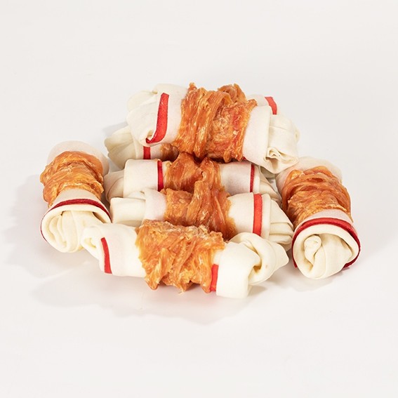 Pet Food Dog Snacks ODM /OEM Chicken/Duck Wrapped Sweet Potato