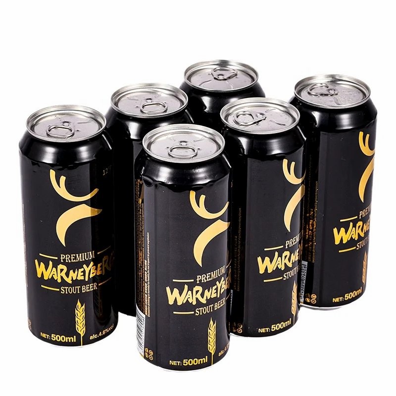 Factory Customized Cheap Price Wholesale Hot Sale 330ml 500ml Traditional Brewing Healthy German Dark Black Stout Canned Beer