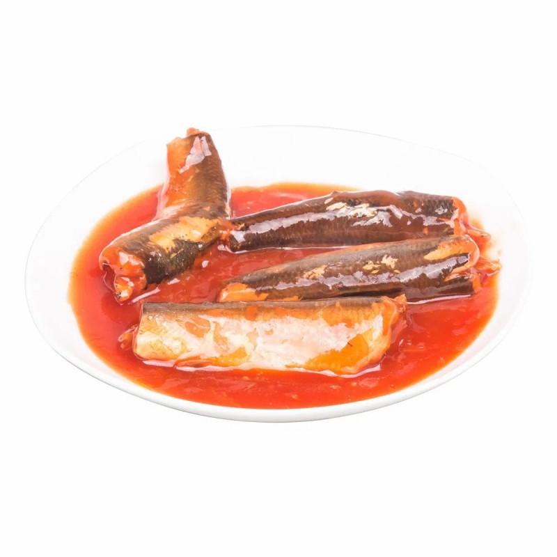 Canned Pacific Mackerel in Tomato Sauce Horse Mackerel Importers 155gx50tins Supplier