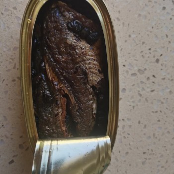 Original Taste Fresh Dace Fish Fried with Black Bean in Can