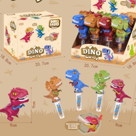 Dinosaur Bite Adventure: Realistic Dinosaur-Themed Toy with Candy for Kids