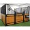 Professional 12FT Horse House Corrosion-Resistant Horse Barn Steel-Framed Horse Stall Box Mobile Horse Box Portable Horse Shelter Anti-Kick Horse Stable