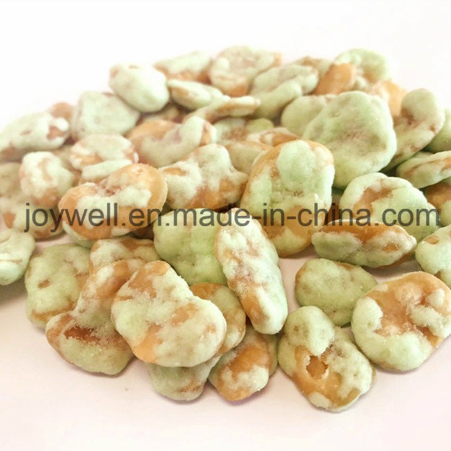 Vegan Cheap Price Crispy Wasabi Flavor Coated Broad Bean Fava Beans Snacks Foods