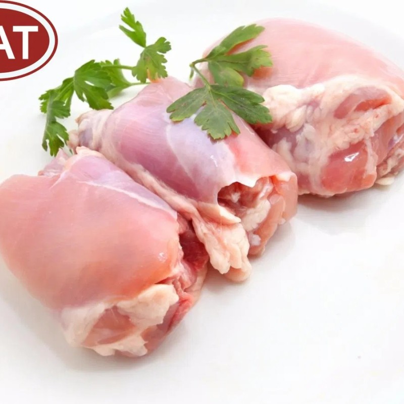 Tender Halal Chicken Thighs - Boneless & Skinless, Perfect for Resale