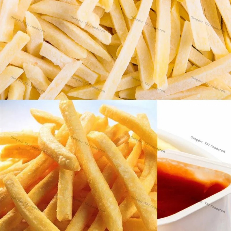 Frozen Food French Fries Mccain Potato Chips Shoestring Fry (7-12mm) IQF Vegetable French Fries Straight Cut & Crinkled Frozen French Fries High Quality