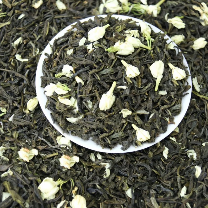 Bulk Loose #3 Health Piao Xue Twisted Jasmine Scented Green Tea