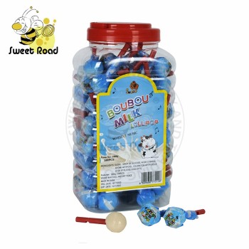 Wholesale Confectionery Snack Candy 10g Milk Whistle Lollipop Chinese Lollipop Hard Fruit Candy