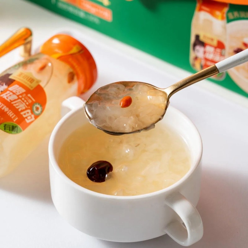 Organic Fresh-Stewed White Fungus in Bottle Nourishing & Moisturizing for Skin