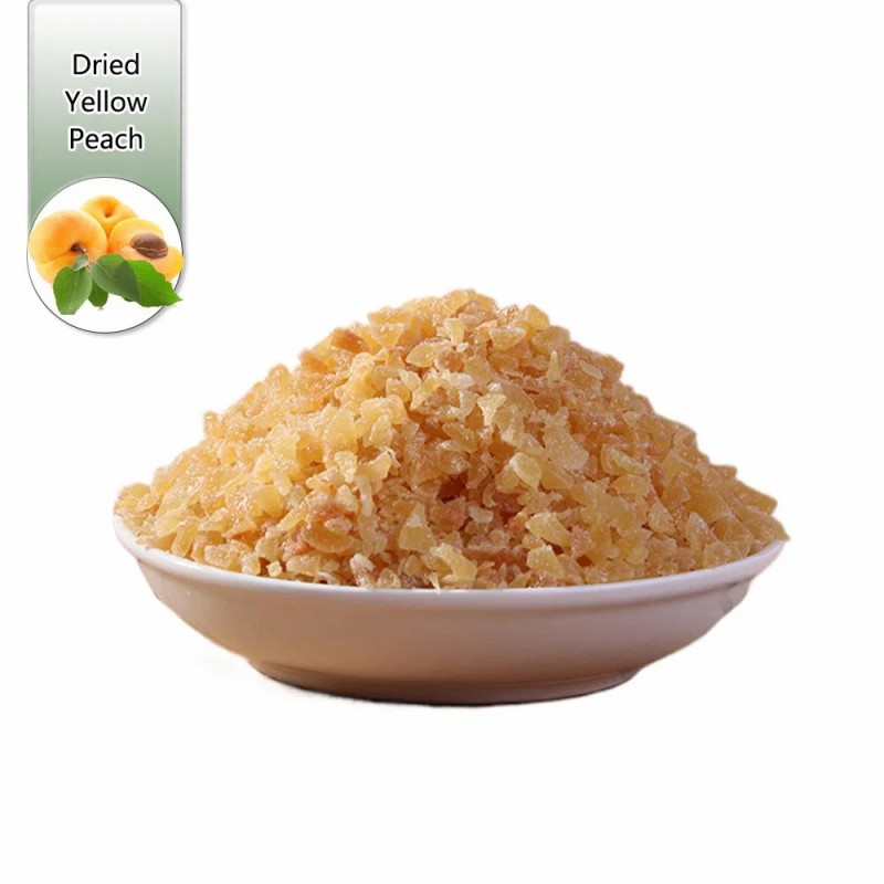 High Quality Dried Peach Dice Candied Yellow Peach Granules Dired Fruit Baking Fruit Tea
