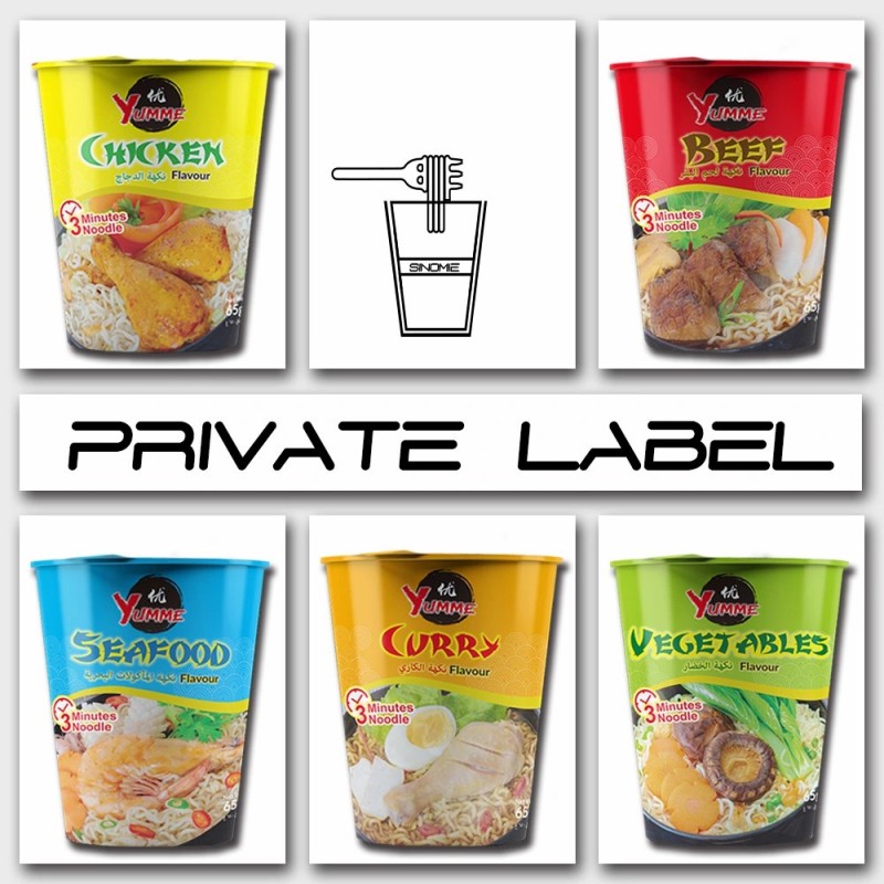 Wholesale High Quality Halal Whole Ramen Fideos Chinos Cup Instant Soup Ramen Noodles