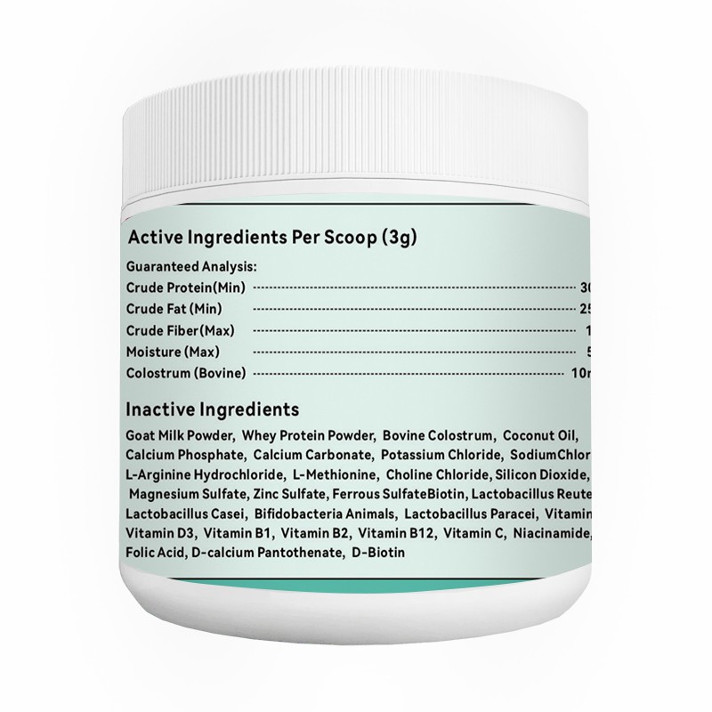 Goat Milk Puppy Milk Replacer for Pets Daily Nutrition Immune Booster Pet Supplement OEM