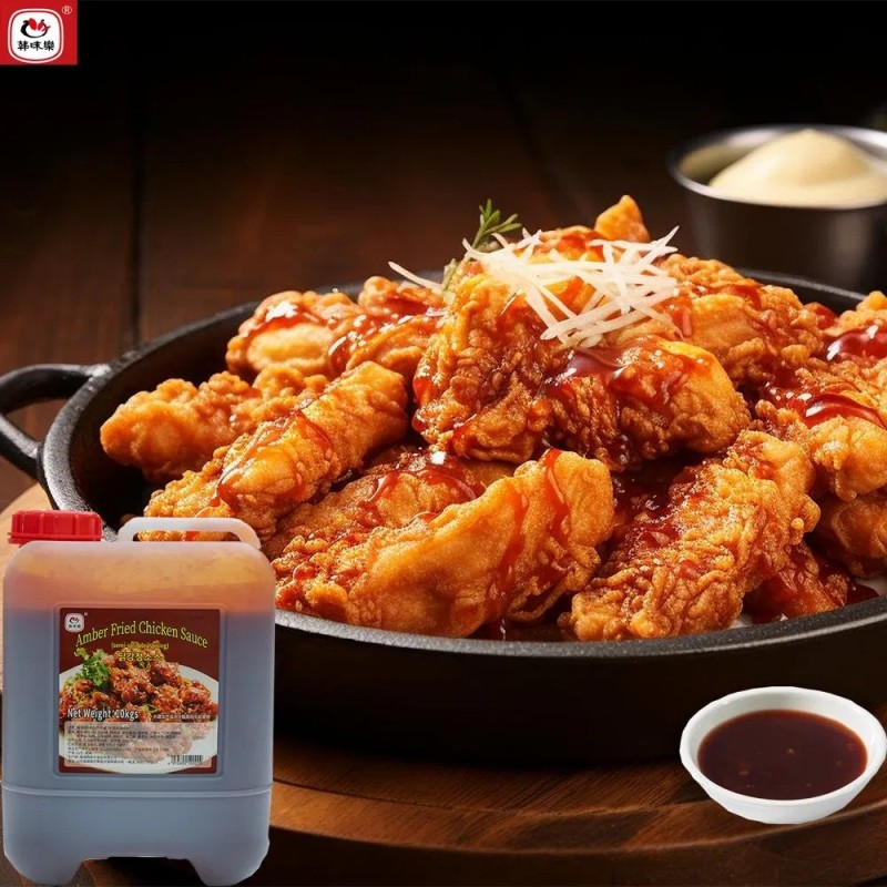 Retailer Healthy Material Authentic Taste Korean Style Amber Fried Chicken Sauce