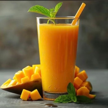 Creamy Non-Dairy Enhancer for Refreshing Fruit Juice Beverages