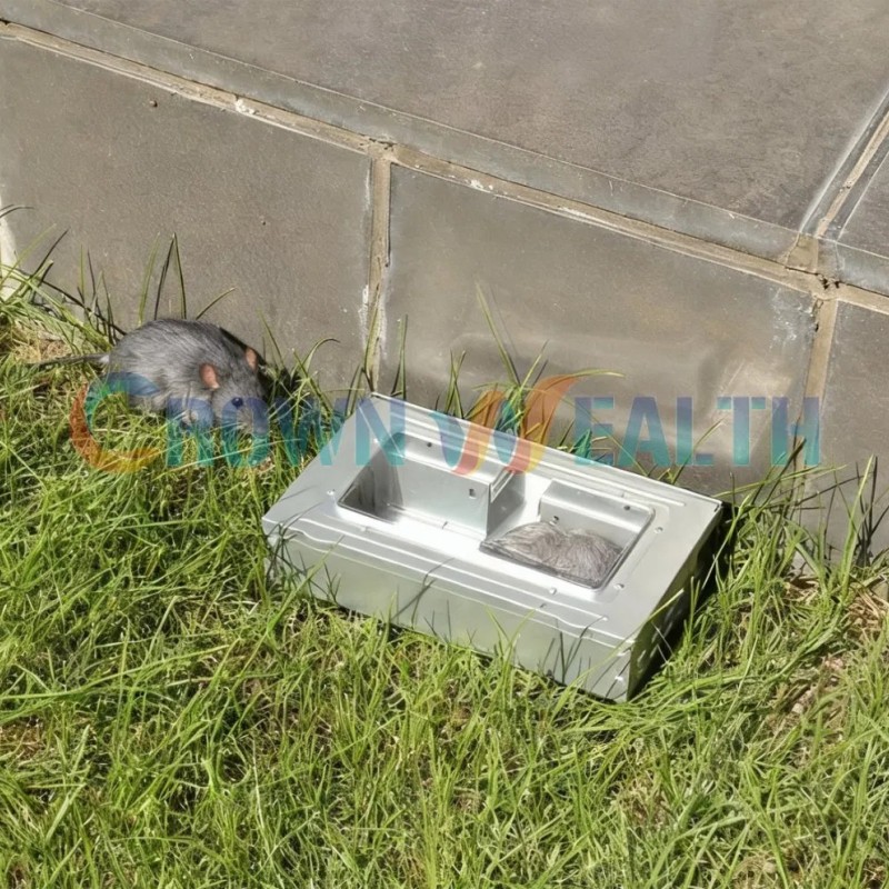 Metal Rat Bait Station Multi Catch Mouse Trap Box