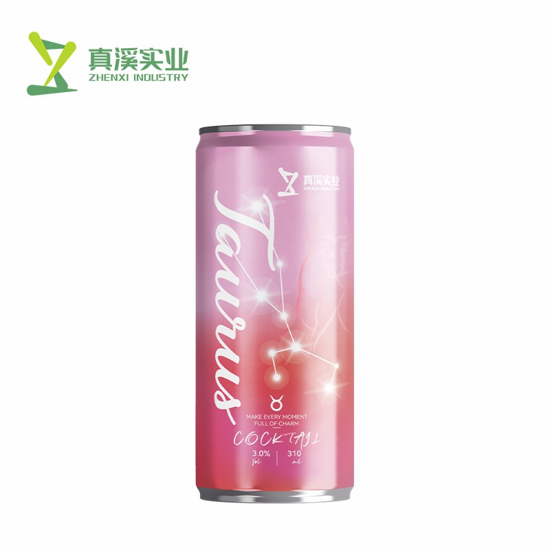 New Products OEM ODM Sleek 330ml Aluminum Canned Zodiac Capricorn Cocktail