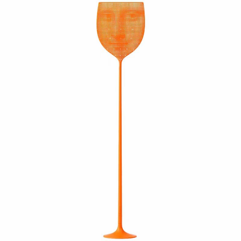 Wholesale Simple Durable Household Fly Swatter Lengthened Handle The Smile of Mona Lisa Fly Mosquito Shooter for Home