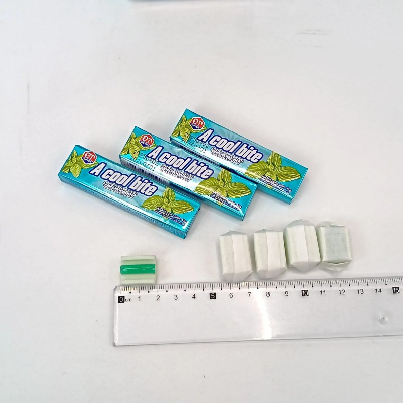 Laser Colorful Menthol Refreshing Long-Lasting Chewable Jelly Mint Bubble Gum