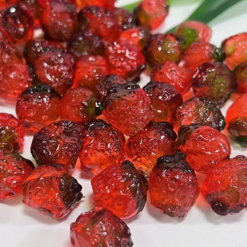 Peeled Sweet 4D Fruits Shaped Soft Candy Peelable Mango Gummies Jelly Fruit