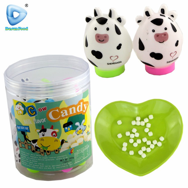 Hot Selling Wholesale Sweet Cartoon Animal Shape Milk Press Tablet Candy