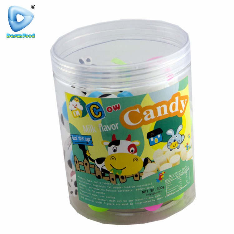 Hot Selling Wholesale Sweet Cartoon Animal Shape Milk Press Tablet Candy