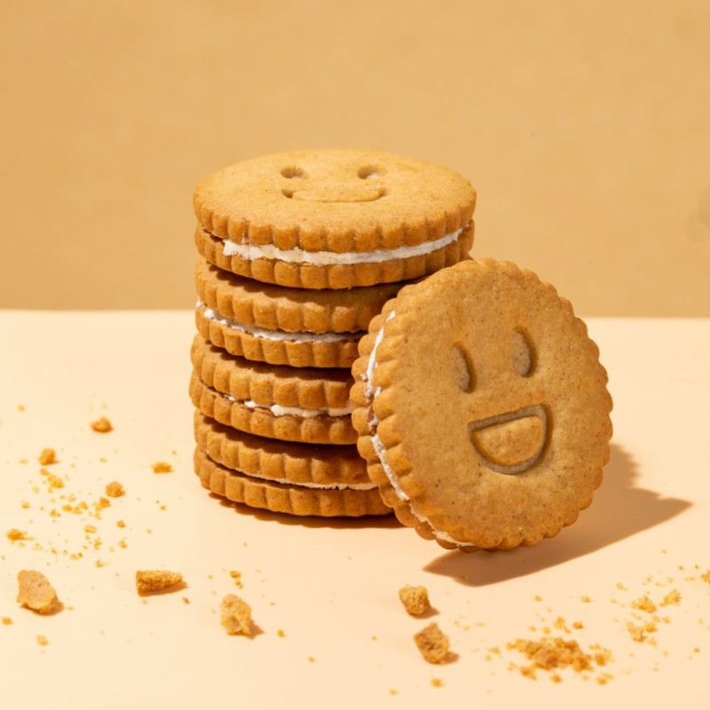 Yogurt-Filled Cookies — a Satisfying Whole-Grain Snack and Delicious Cereal Barley Biscuit for Guilt-Free Munching!