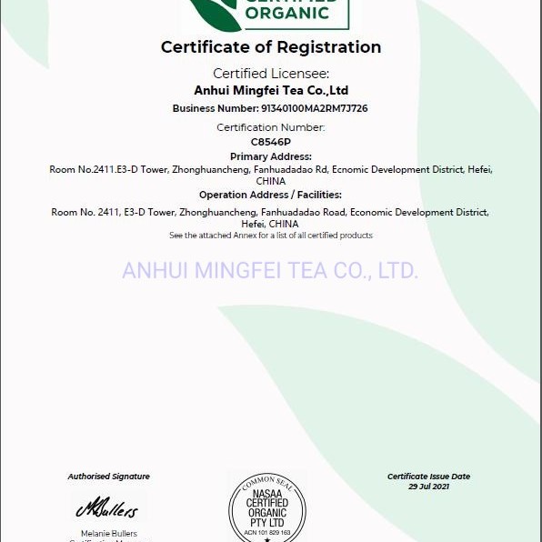 Organic & EU China green tea sencha 8900/8912/8914