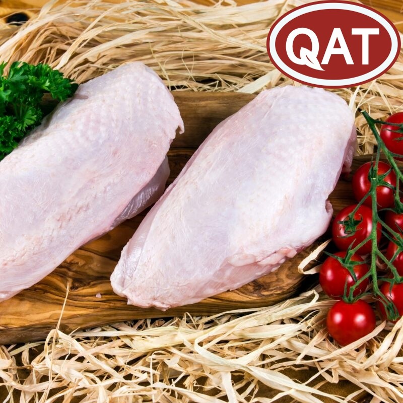 Premium Halal Bone-in Skin-on Chicken Breast at Affordable Rates