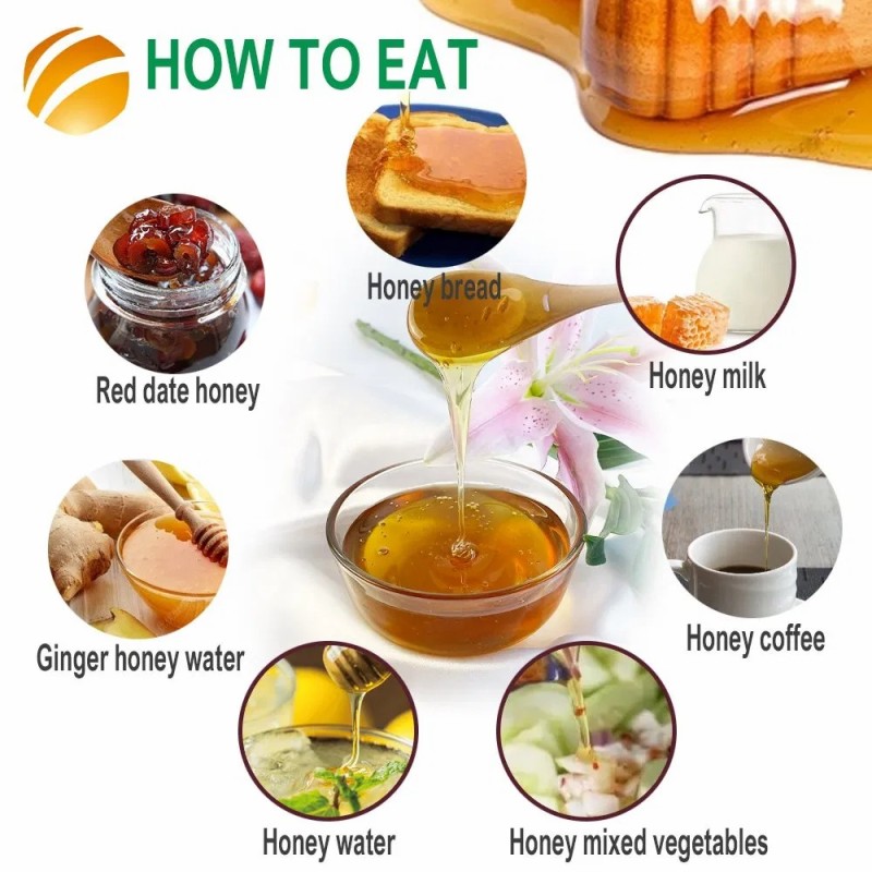 Beehall Hot Sale Chinese Mature Jujube Honey for Tea, Coffee, Smoothies, and Baking