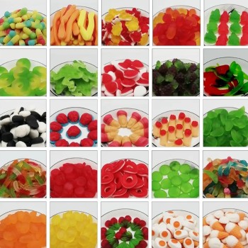 Wholesale Halal Chewing Gummy Jelly Candy Sour Sweet Fruity Flavour Soft Candy