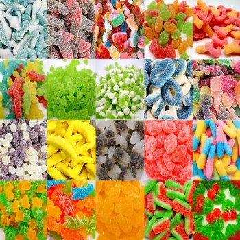 Wholesale Halal Chewing Gummy Jelly Candy Sour Sweet Fruity Flavour Soft Candy