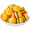 Best Selling Exotic Snack Food OEM Hamburger Shaped Gummy Candy