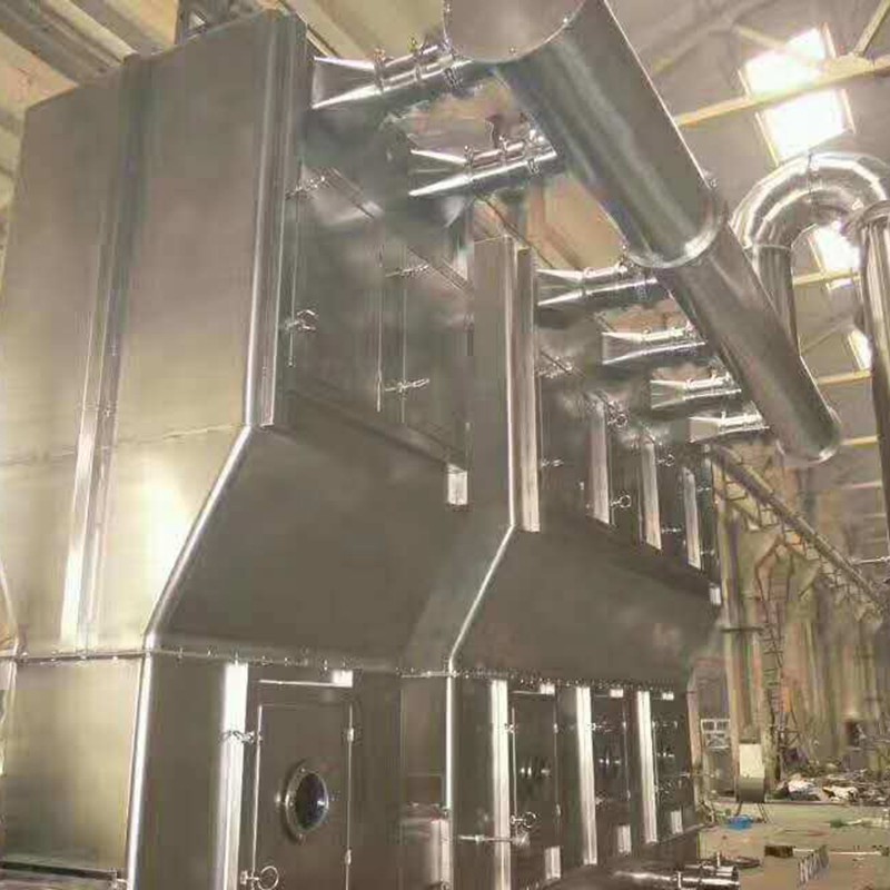 Horizontal Fluidizing Dryer for Foodstuff Industry
