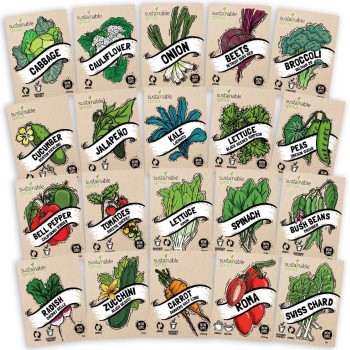 Premium Heirloom Vegetable Seeds Variety Pack for Home Gardens