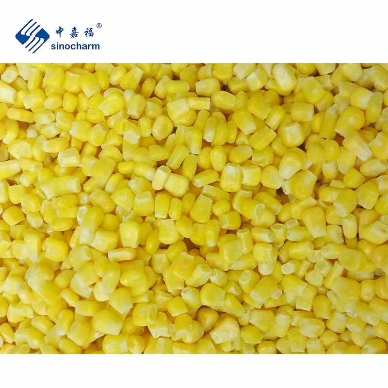 Sinocharm Halal Organic IQF Frozen Yellow Sweet Corn Kernel