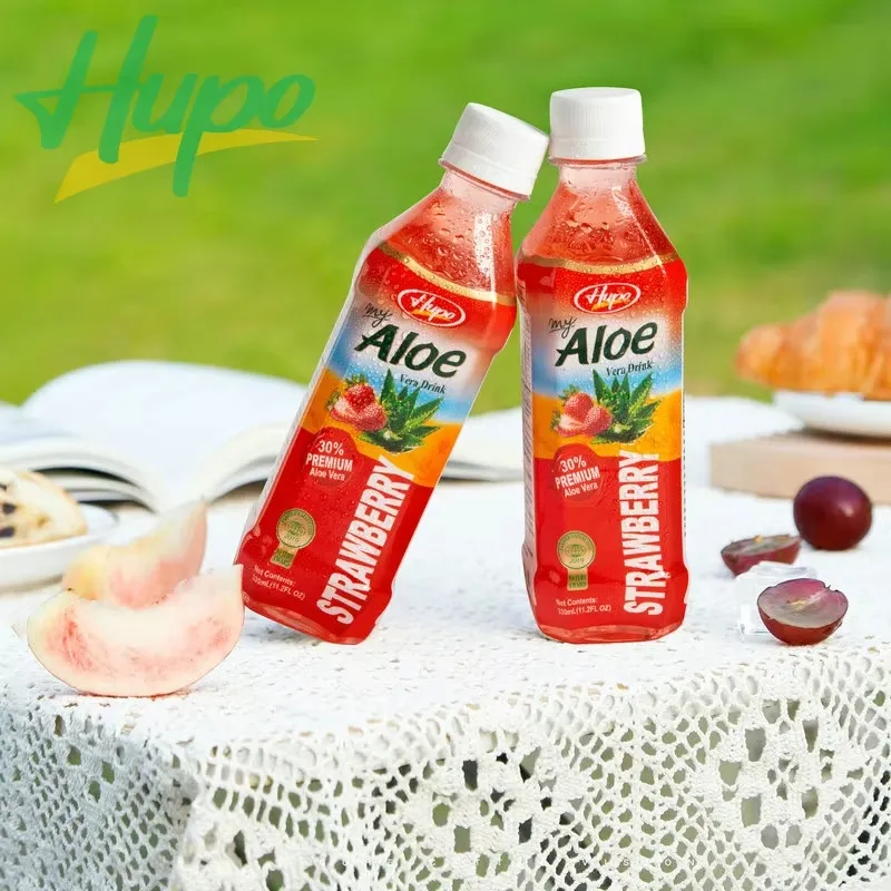 Low Price Low Sugar Strawberry Flavour Aloe Vera Drink Fruit Juice