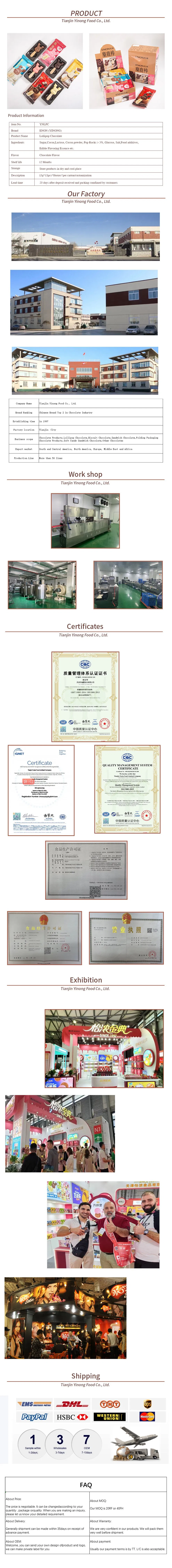 Factory Directly Wholesale Christmas/Halloween Lollipop Children Chocolate with Popping Candy