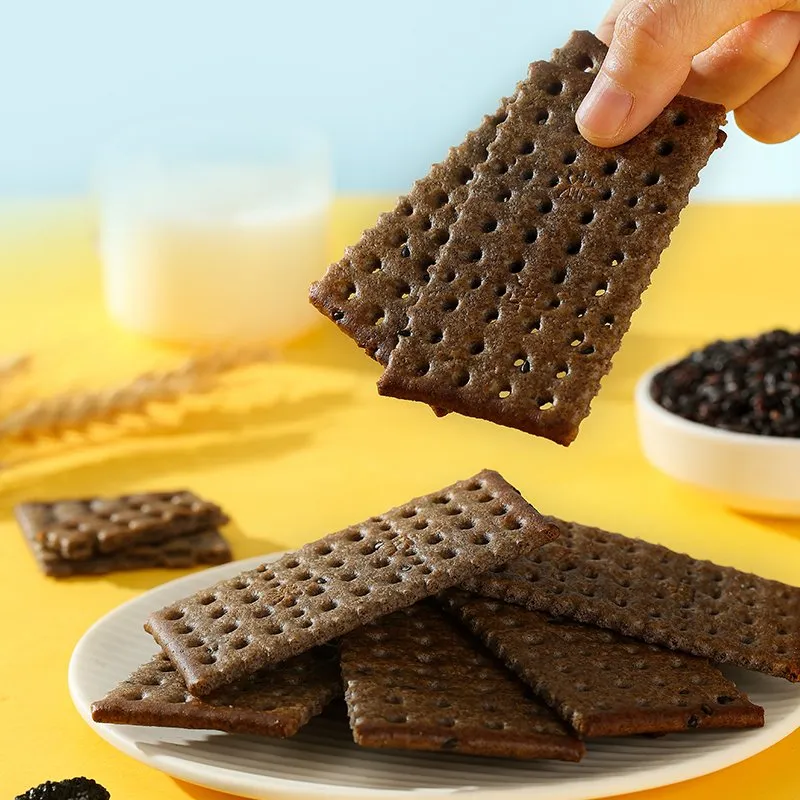 Wholesale Healthy Snack Sesame Seed Cracker Crispy Biscuit