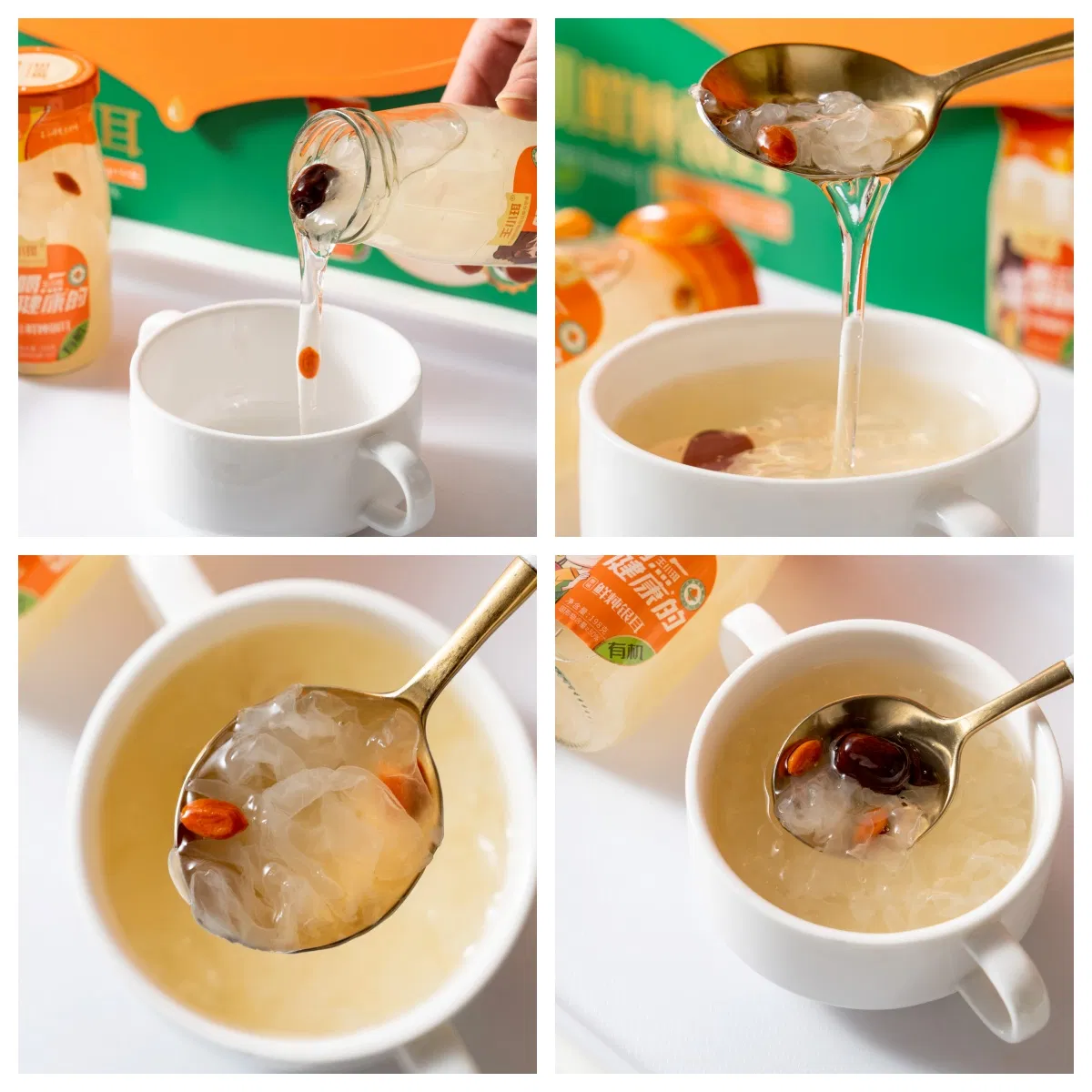 Organic White Fungus Beverage for Enhanced Health and Energy